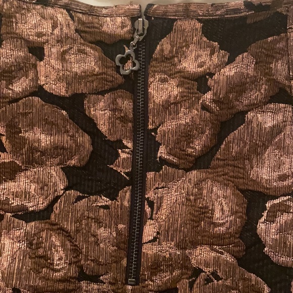 Pink Tartan Rose Gold Jacquard bubble skirt - Picture 5 of 7